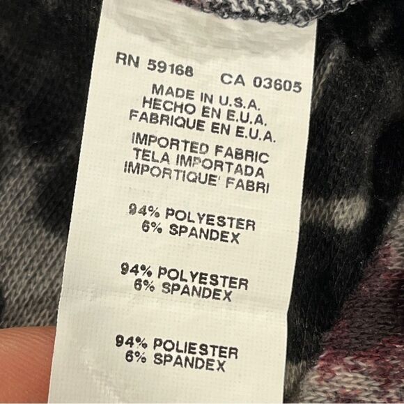 Floral and Leopard Print Long Sleeve sweater Dress size medium - Picture 12 of 13